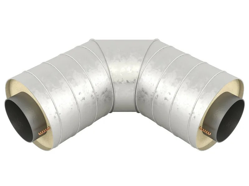 Отвод 60° ППУ ОЦ 25x100x1000 мм